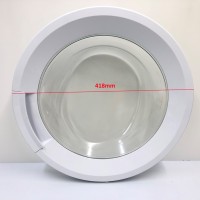 Дверь, люк в сборе со стеклом для стиральной машины Beko WRE6512BWW