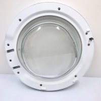 Дверь, люк в сборе со стеклом для стиральной машины Beko WRE6512BWW