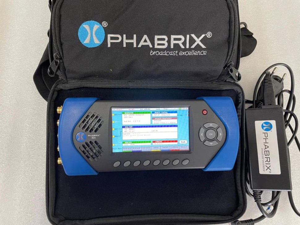 Портативный анализатор Phabrix SXE PHSXTAGC с функциями генератора