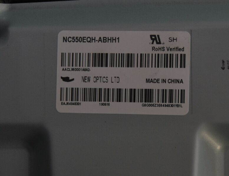 Подложка в сборе с подсветкой NC550EQH-ABHH1
