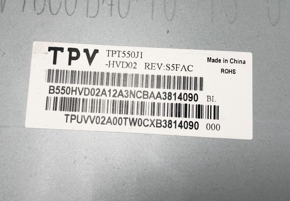 Матрица TPT550J1-HVD02 REV:S5FAC T550HVN01.1 XR XL 55T02-S02 42T24-C09 T420HVD01.3