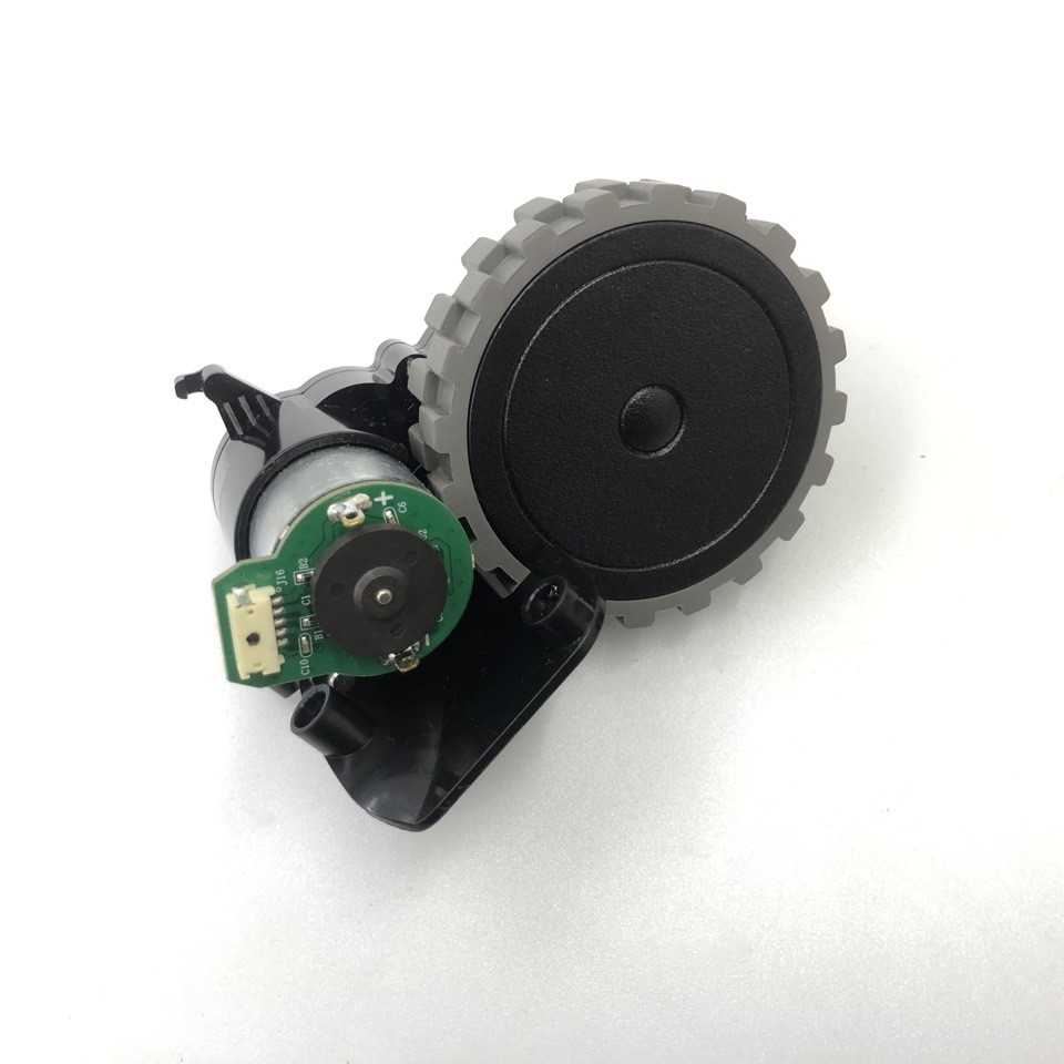 Колесо левое (L) в сборе для робота пылесоса RED RV-R6040S RV-R6050S