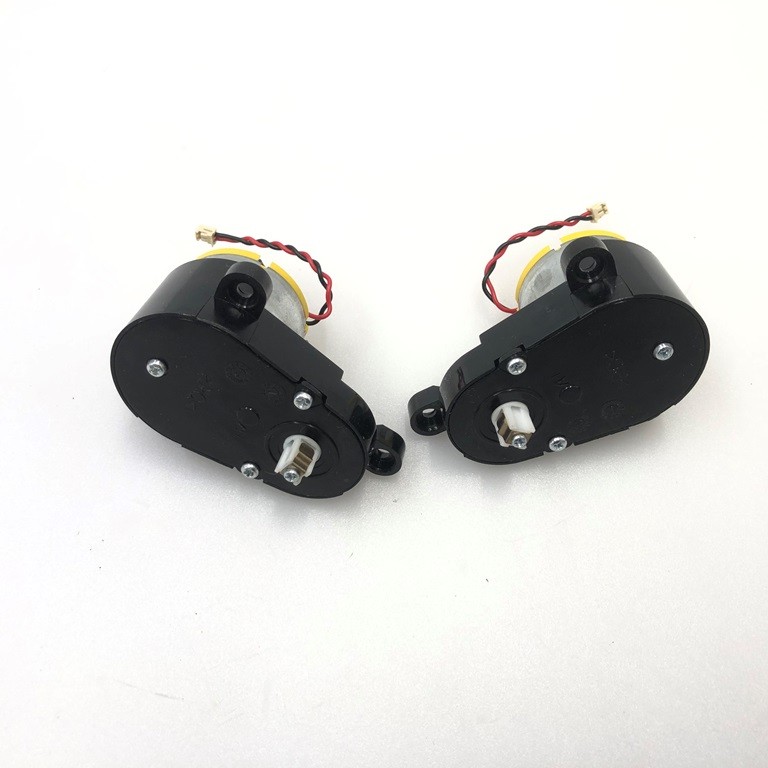 Мотор боковой щетки в сборе с приводом (комплект 2шт) для робота пылесоса RED RV-R6040S RV-R6050S