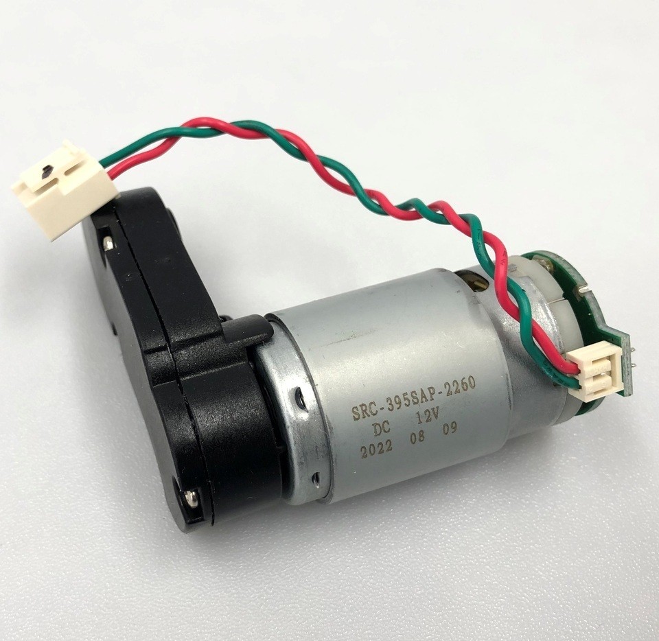 Двигатель основной центральной щетки в сборе с редуктором SRC-395SAP-2260 DC 12V для робота пылесоса TEFAL RG9075WH RG9077WH