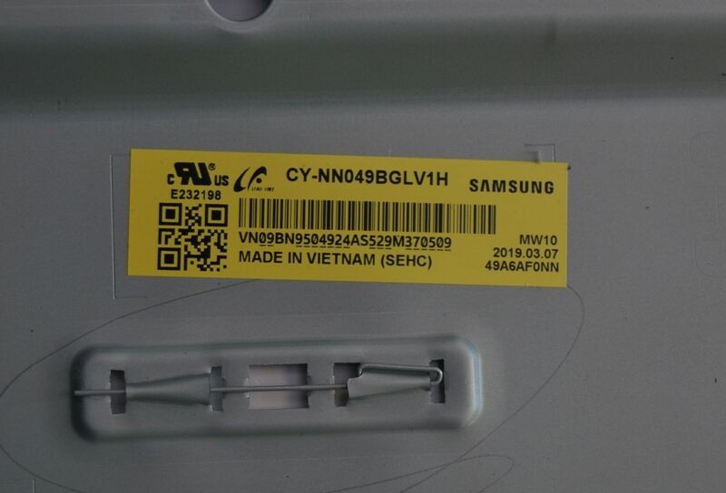 Подложка в сборе с подсветкой CY-NN049BGLV1H