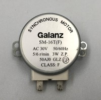 Мотор тарелки СВЧ GALANZ SM-16T(F) AC30V 5/6 r/min 3W для микроволновой печи BBK 23MWG-930S/BW