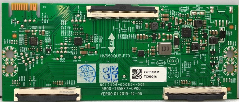 HV650QUB-F70 5800-T65BF7-0P00 VER00.01