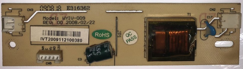 Плата питания Inverter Board WYIV-009 REV: 00