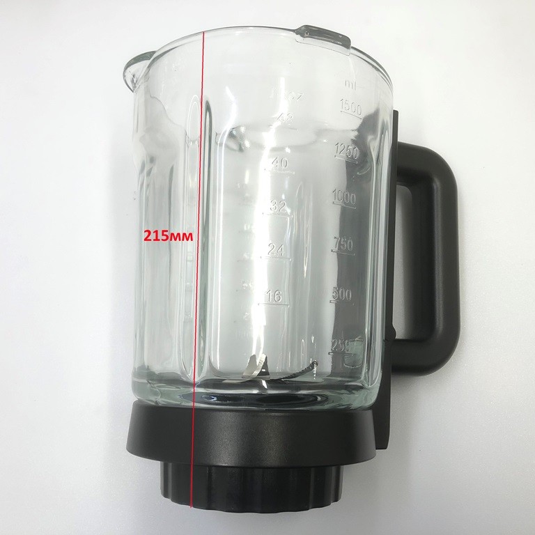 Стакан стеклянный, чаша в сборе с ножами для блендера RED RSB-M3404