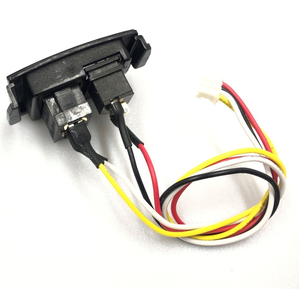 Разъем зарядки в сборе с кнопкой питания для робота пылесоса Redmond RV-R670S RV-R650S