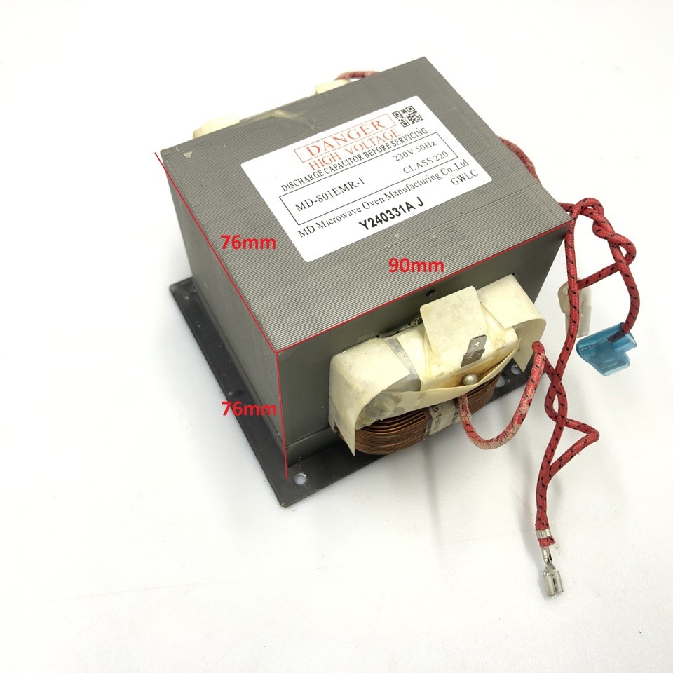 Трансформатор высоковольтный MD-801EMR-1 230V 50Hz для микроволновой печи