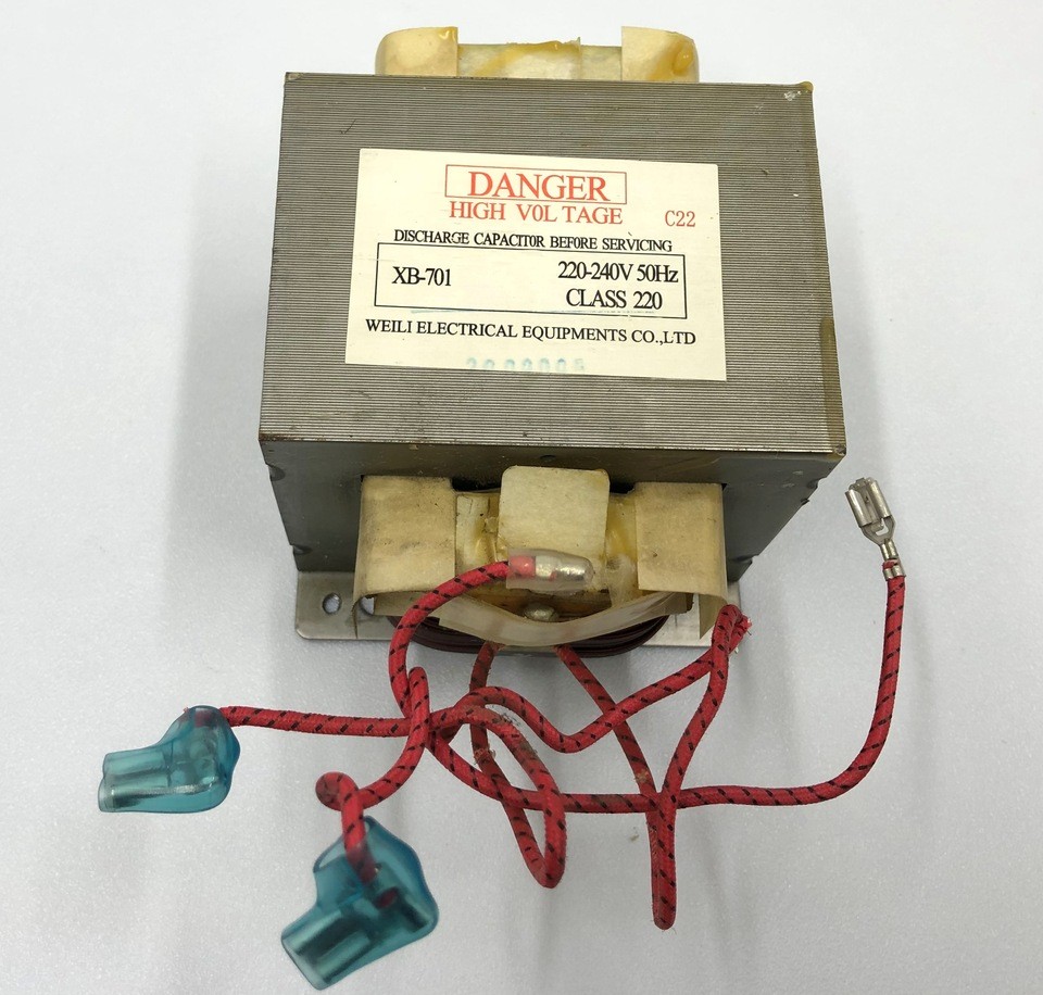 Трансформатор высоковольтный XB-701 220V-240V 50Hz CLASS 220 для свч печи Gorenje MO17E1W