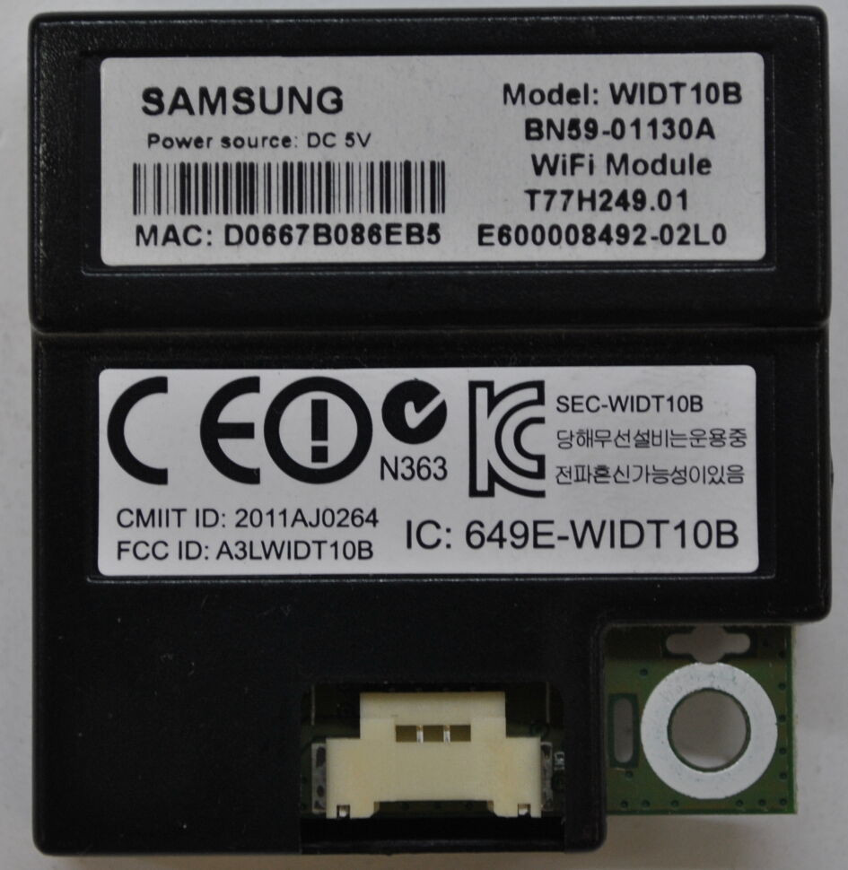 Wi-Fi Module WIDT10B BN59-01130A