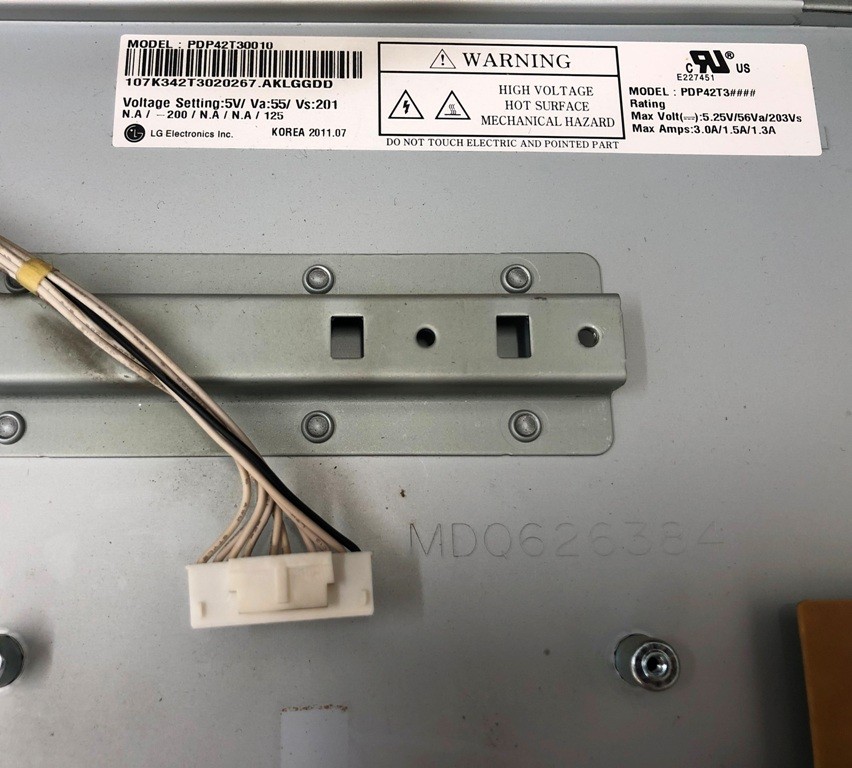 PDP42T30010 панель для плазменного телевизора LG 42PT250