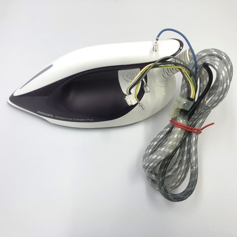 Подошва, тэн, нагревательный элемент в сборе с корпусом и паровым шлангом для парогенератора Philips GC7933/30/BI