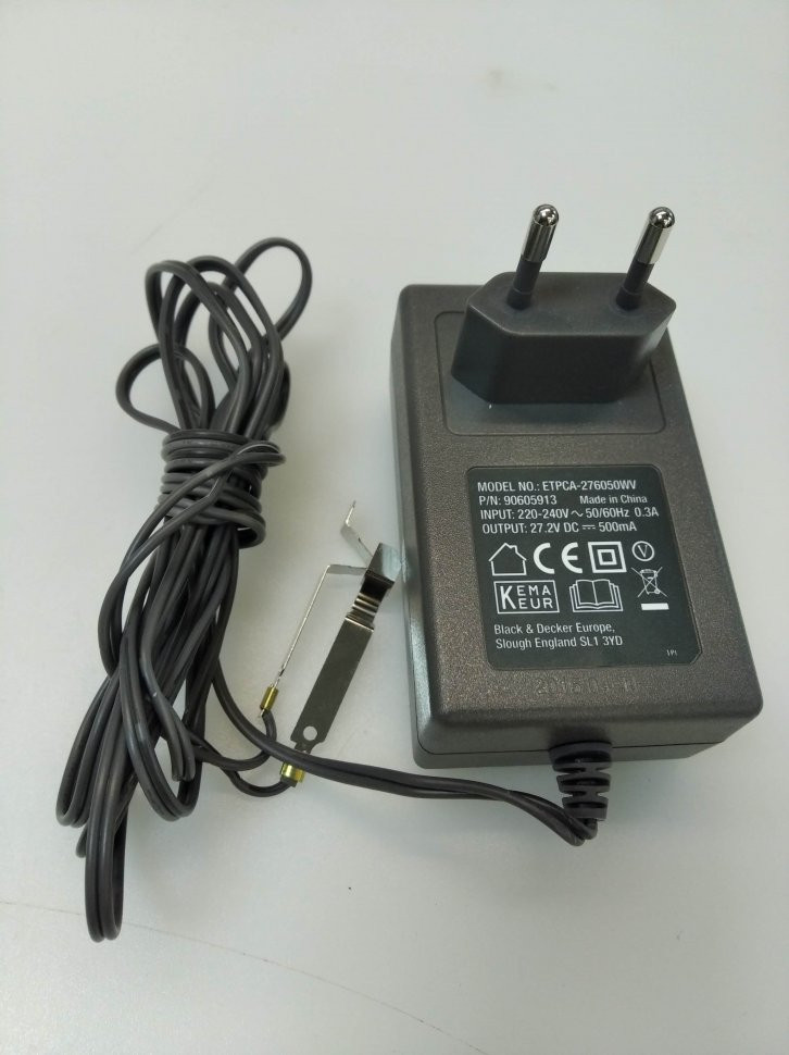 Адаптер питания ETPCA-276050W для пылесоса Black & Decker HVFE2150LR-QW