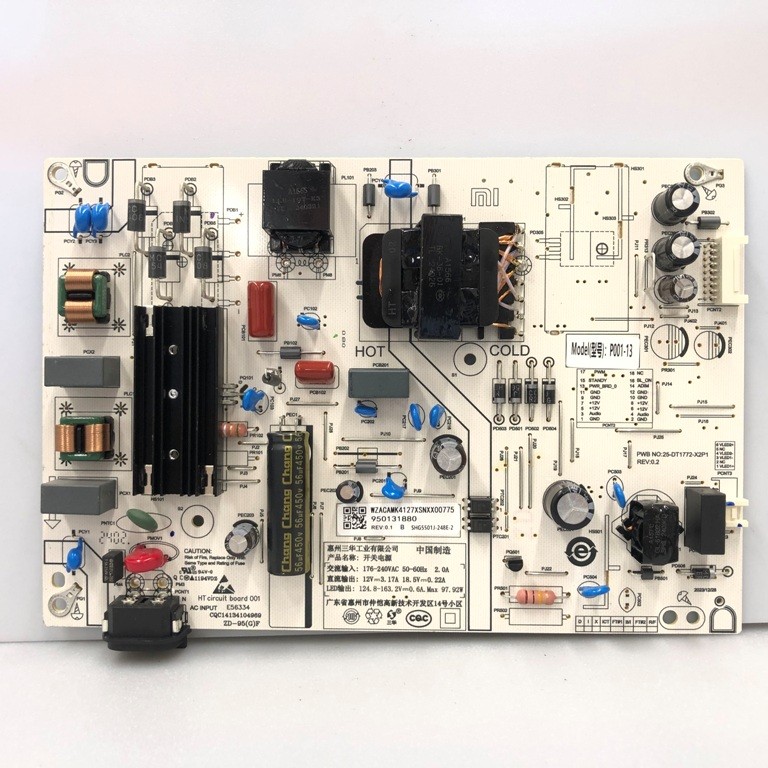 P001-13 950131880 25-DT1772-X2P1 REV:0.2 блок питания для Xiaomi L65MA-SRU
