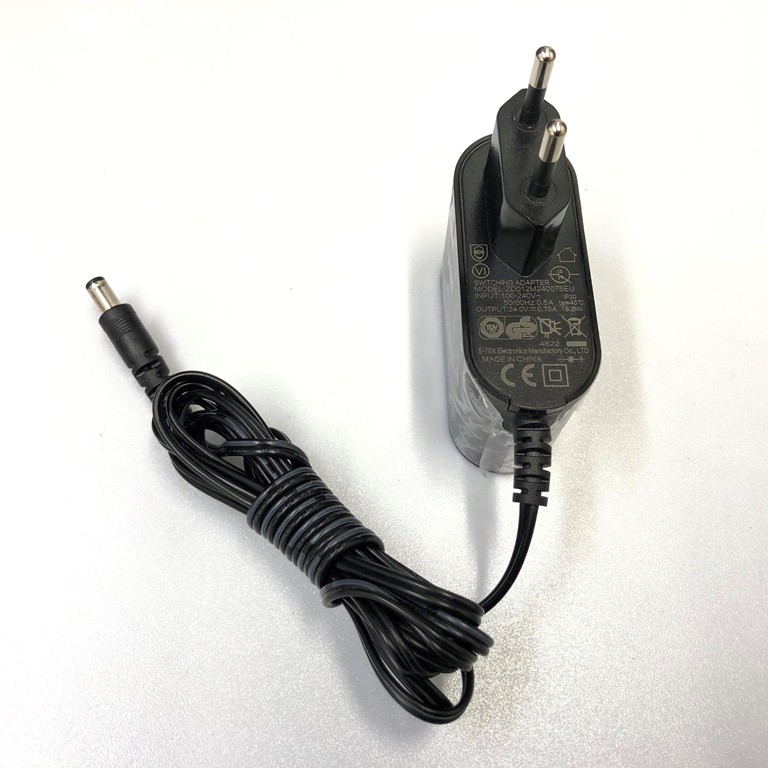 Оригинальный блок питания, адаптер ZD012M240075EU 24.0V 0.75A 18.0W для ручного пылесоса Tefal TY6837WO RH68