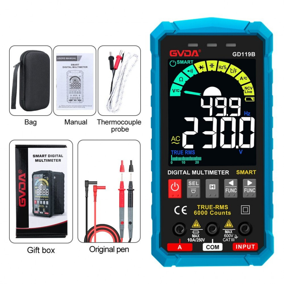 Цифровой мультиметр GVDA GD119B