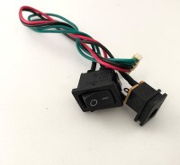 Кнопка в сборе с разъемом питания для робота пылесоса Redmond RV-R450 RV-R270