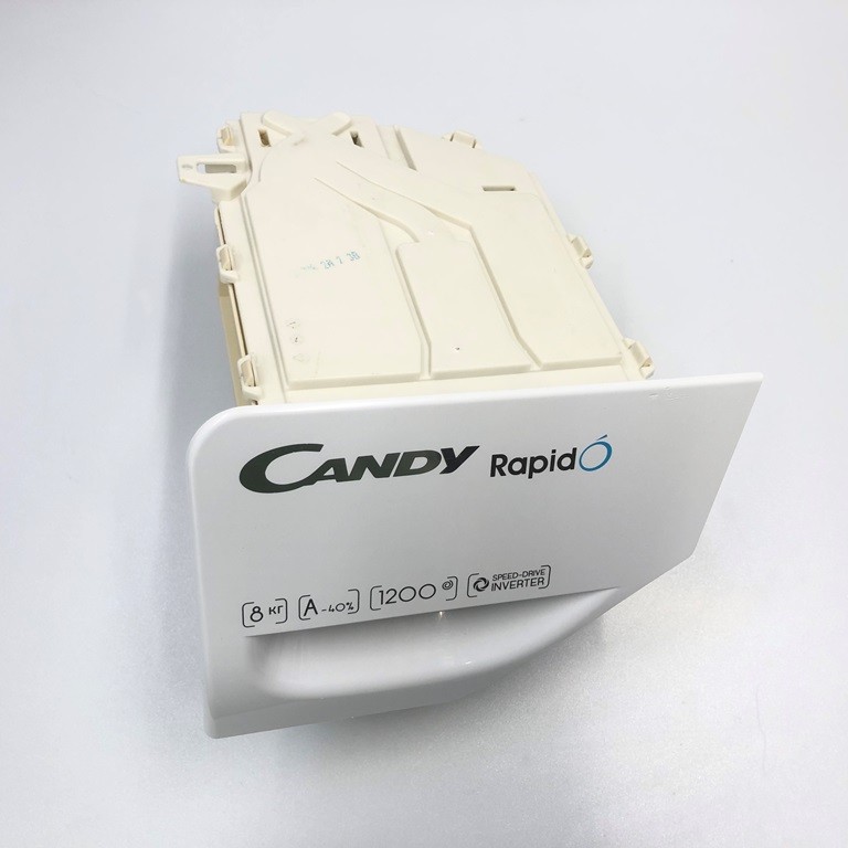 Лоток, бункер для порошка 0530093600 в сборе стиральной машины Candy RO441286DWMC4-07