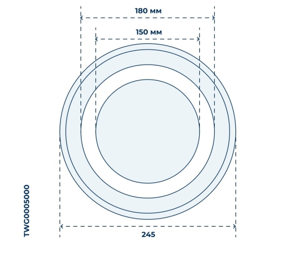 Тарелка 3390W1A035A 245 мм оригинальная для микроволновой свч печи LG MS2042DB/00 MS2042DY/00