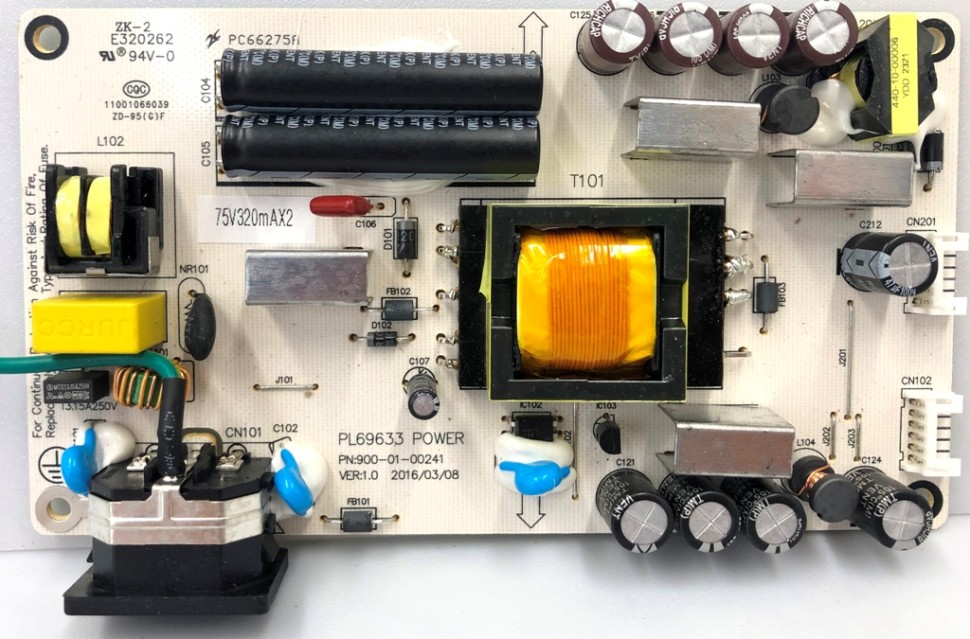 PL69633 900-1-00241 VER:1.0 блок питания для монитора Sanc T960 3228 M3238PC