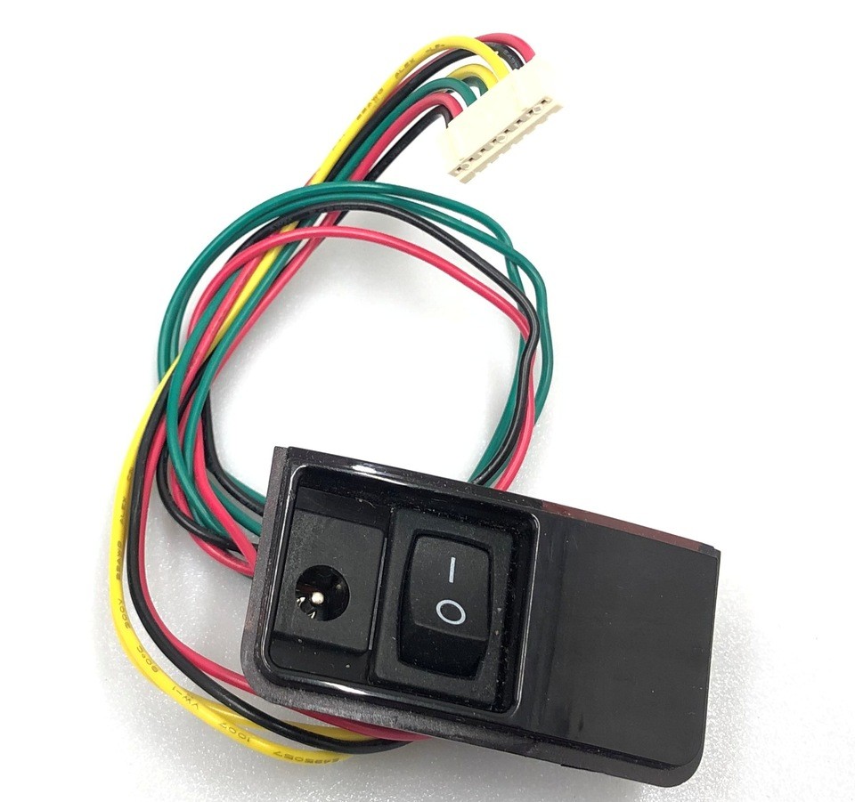 Кнопка в сборе с разъемом питания для робота пылесоса Redmond RV-R500