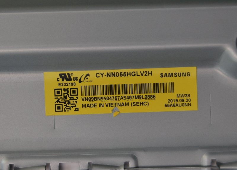 Подложка в сборе с подсветкой CY-NN055HGLV2H